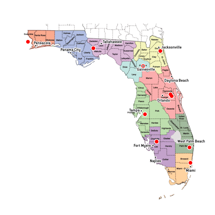 Usando una computadora abrigo transacción Coverage Maps | Florida Public Media